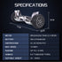 BULLET SX - 4000 Hoverboard Scooter, 8.5" Wheels, 700W Brushless, Superior Self Balancing System, UL Certified, LED Lights, Carry Bag, Camo | Outdoorium