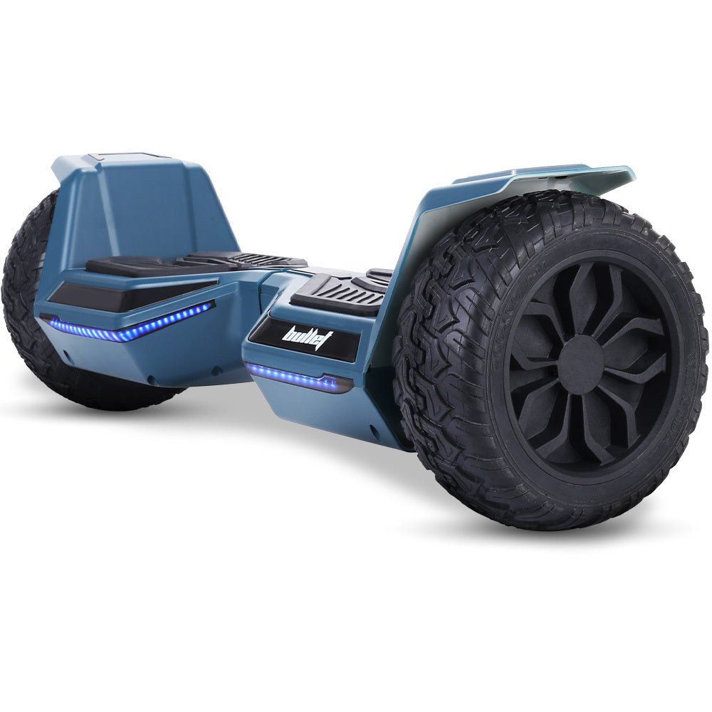 Bullet SX - 4500 Hoverboard Scooter, 8.5" Wheels, 700W Brushless, Superior Self Balancing System, UL Certified, LED Lights, Carry Bag, Navy Blue | Outdoorium