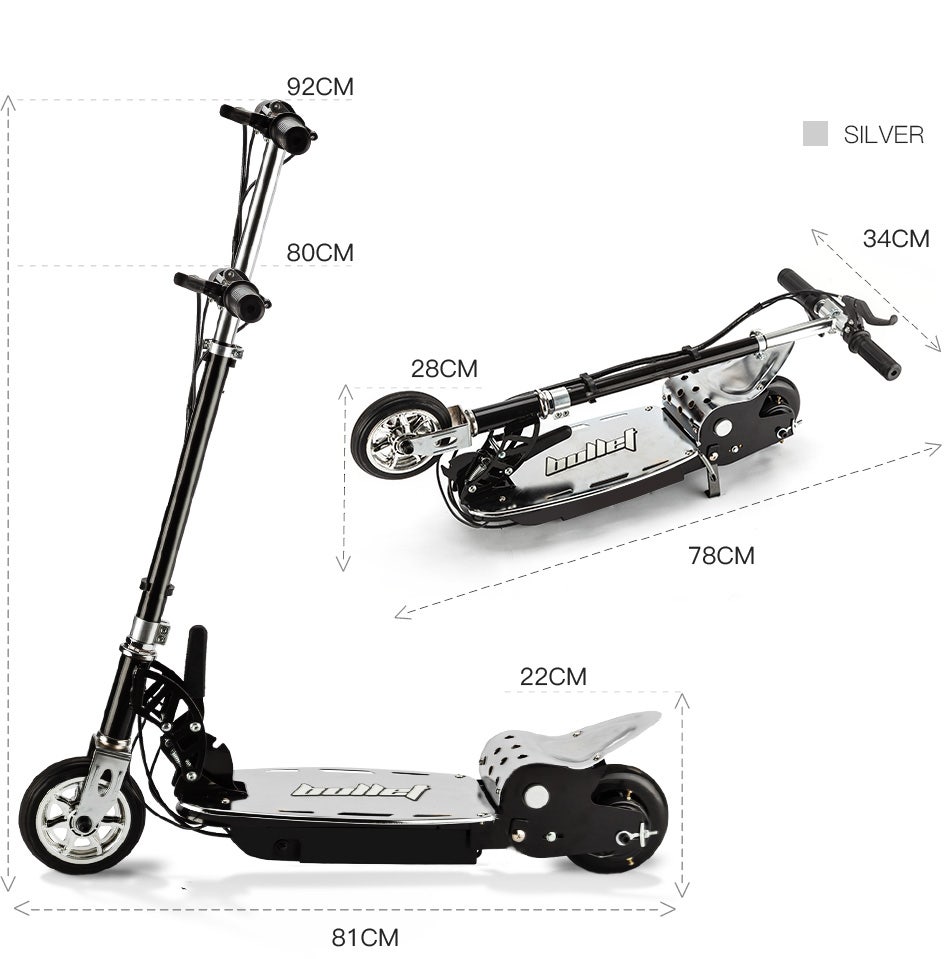 BULLET TRZ Electric Scooter 140W Adjustable and Foldable for both Adults / Kids | Outdoorium