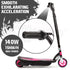 BULLET ZPS Kids Electric Scooter 140W Children Toy Pink Girls Battery Ride | Outdoorium