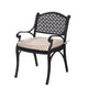 Cherise Cast Aluminium Chairs with Cushions (1 pair) | Outdoorium