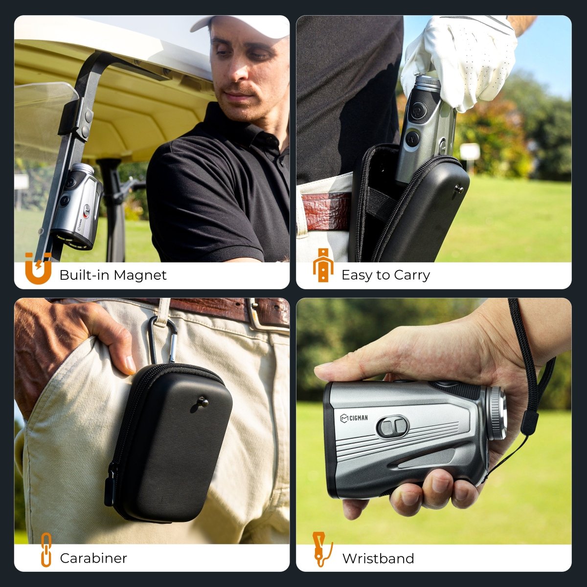 CIGMAN Golf Laser Rangefinder with Slope Switch CT - 1000 - Outdoorium