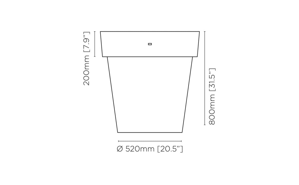 Classic 100 Plant Pot - Outdoorium