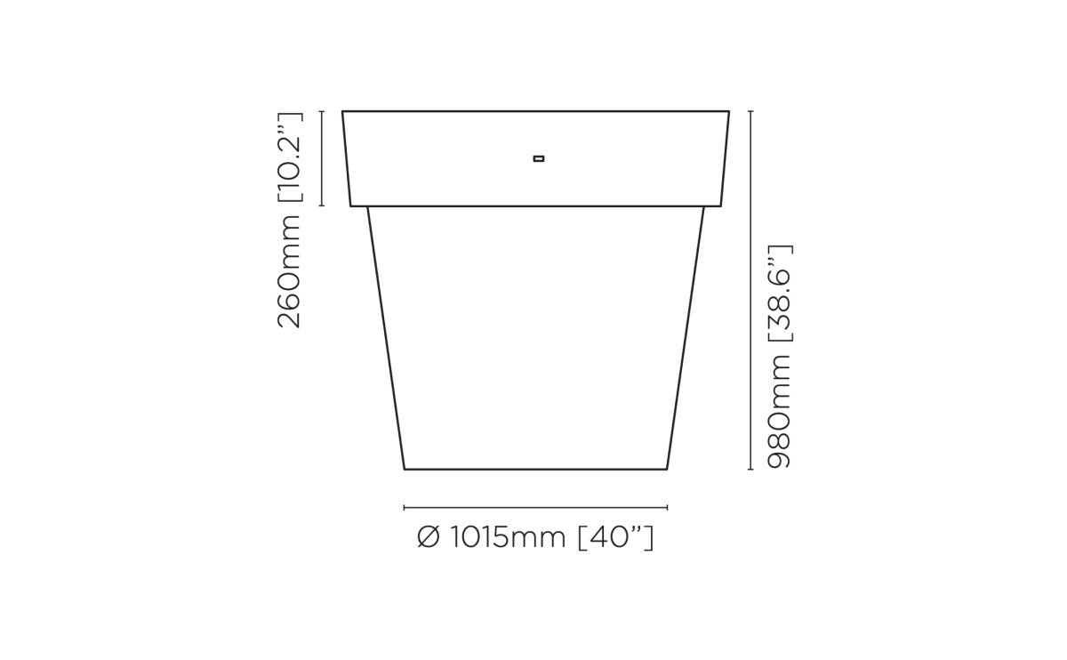 Classic 125 Plant Pot - Outdoorium