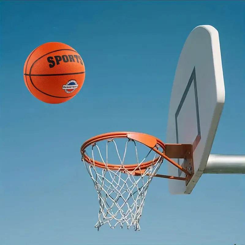 Classic Rubber Basketball Training Standard Size Downtown for NBA - Black/Orange | Outdoorium