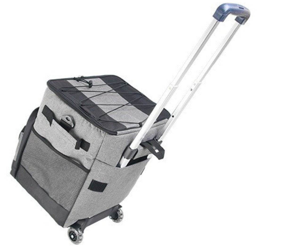 Cooler Picnic Bag Trolley Thermally Insulated - 36L - 60 cans - Grey - Drinks Food Cool Bag Rainproof - Outdoorium