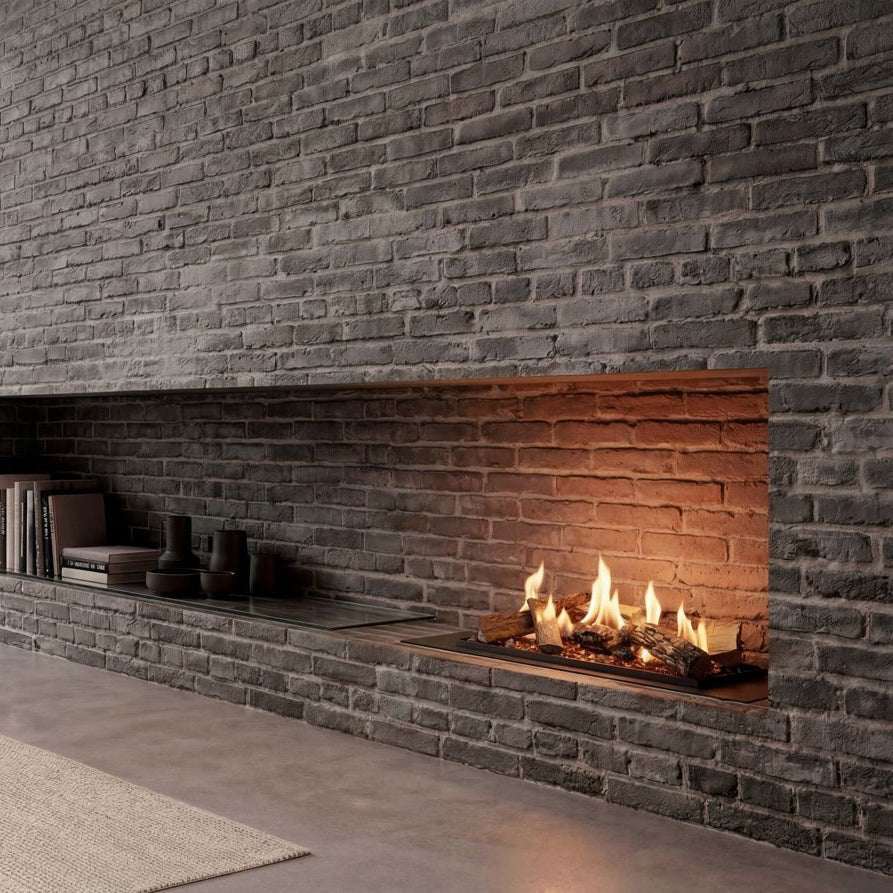 Decoflame BEV LogicWood Fireplace - Smart Control & 20.5 to 80 Hour Long Burn Times | Fireplace