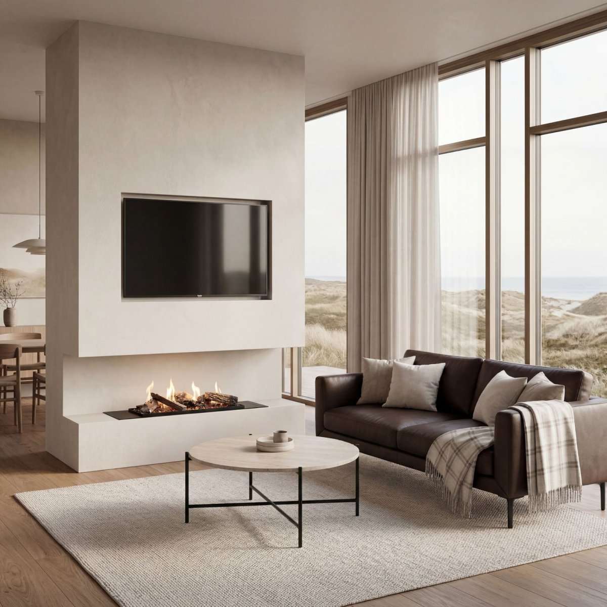 Decoflame BEV LogicWood Fireplace - Smart Control & 20.5 to 80 Hour Long Burn Times | Fireplace