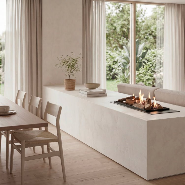 Decoflame BEV LogicWood Fireplace - Smart Control & 20.5 to 80 Hour Long Burn Times | Fireplace