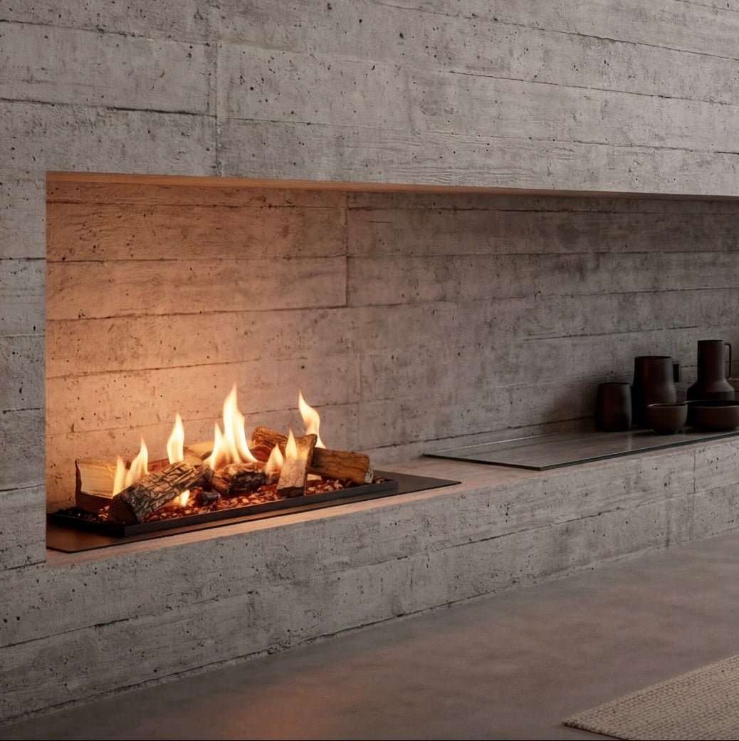 Decoflame BEV LogicWood Fireplace - Smart Control & 20.5 to 80 Hour Long Burn Times | Fireplace
