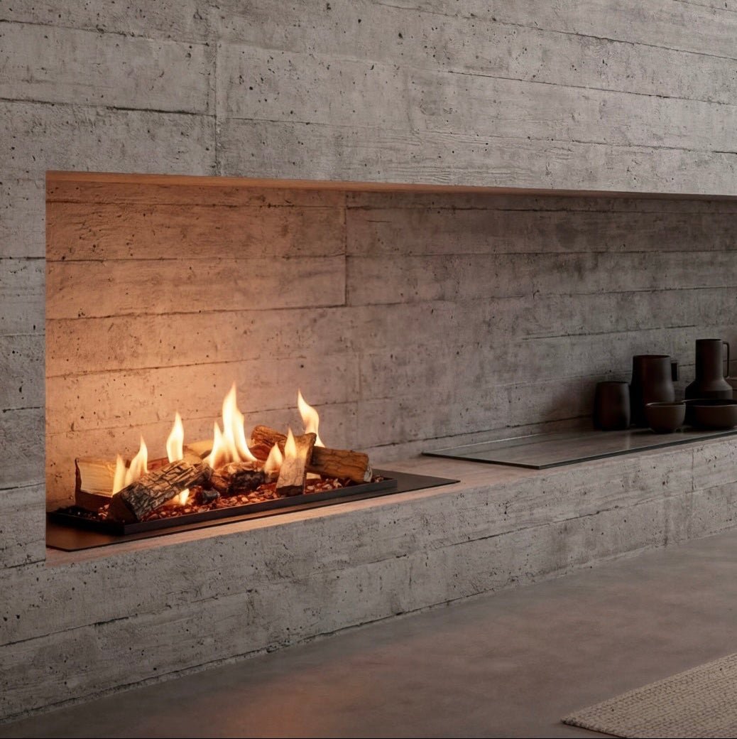 Decoflame BEV LogicWood Fireplace - Smart Control & 20.5 to 80 Hour Long Burn Times | Fireplace