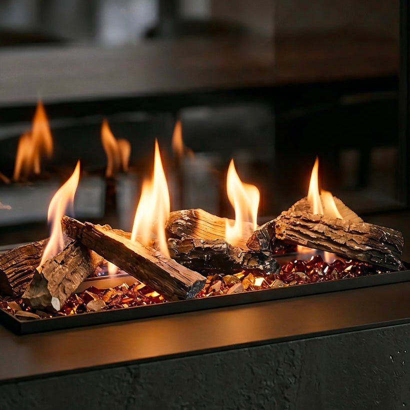 Decoflame BEV LogicWood Fireplace - Smart Control & 20.5 to 80 Hour Long Burn Times | Fireplace