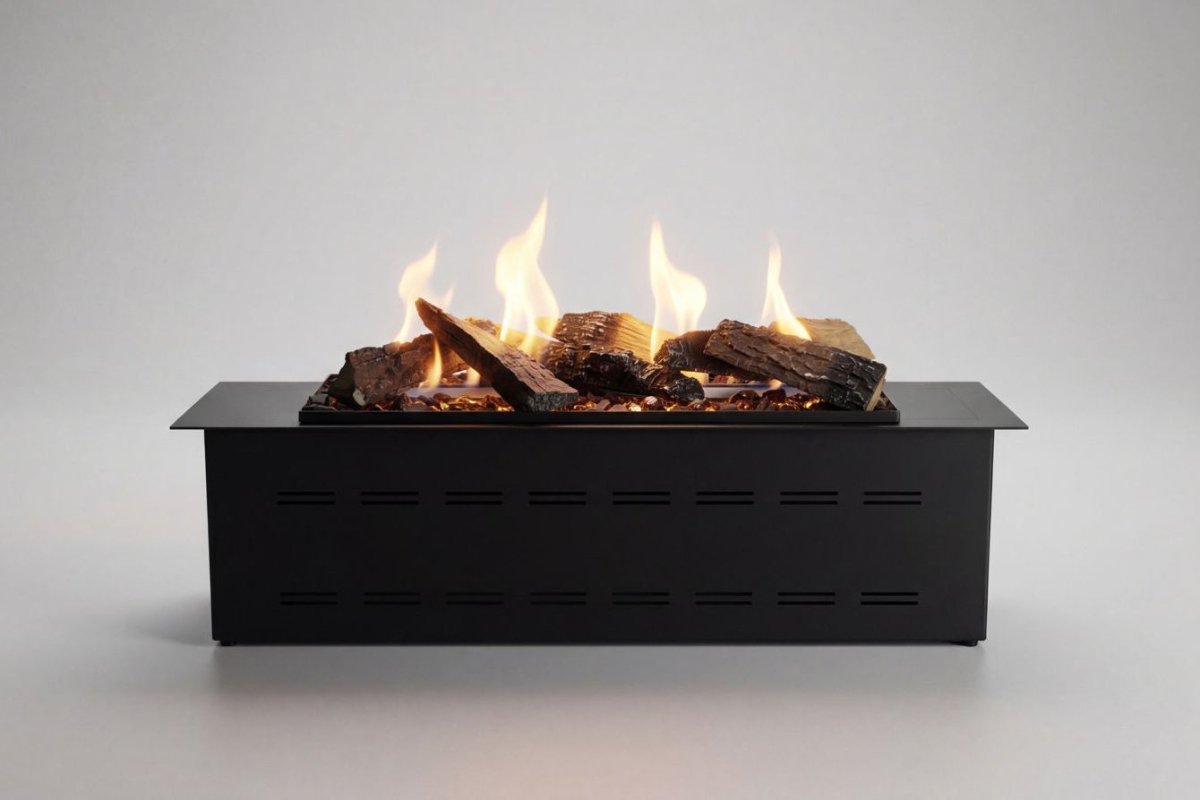 Decoflame BEV LogicWood Fireplace - Smart Control & 20.5 to 80 Hour Long Burn Times | Fireplace