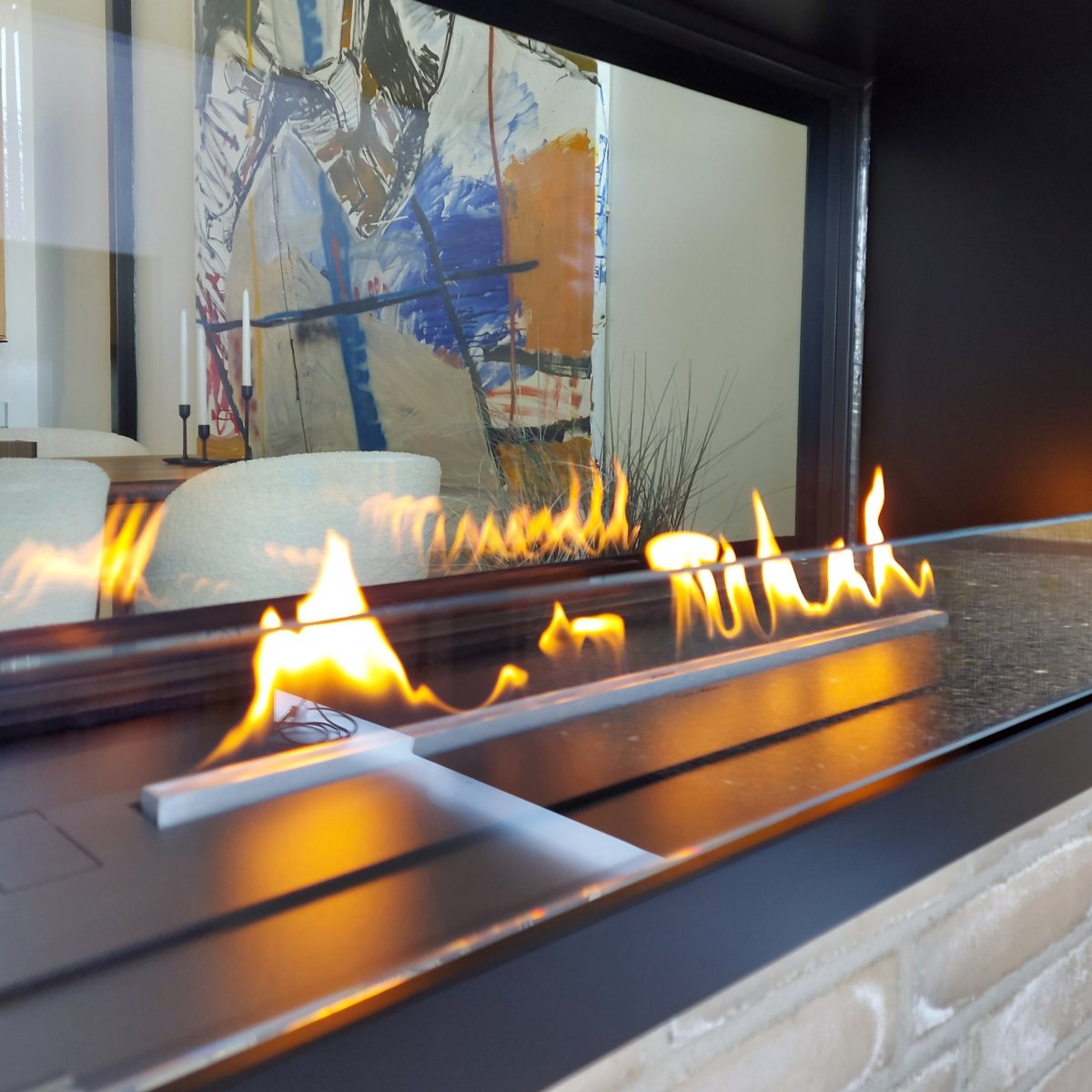 Decoflame Montreal Clear Net Zero Built - In Fireplace For Indoor and Outdoor - Outdoorium