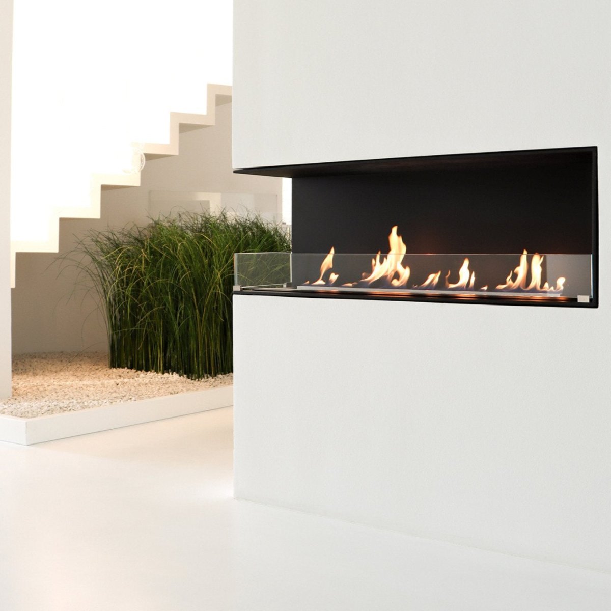 Decoflame Montreal Left Corner Net Zero Built - In Fireplace - Outdoorium