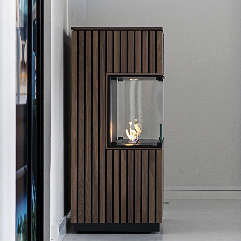 Decoflame Montreal Open Three - Sided Net Zero Fireplace - Outdoorium