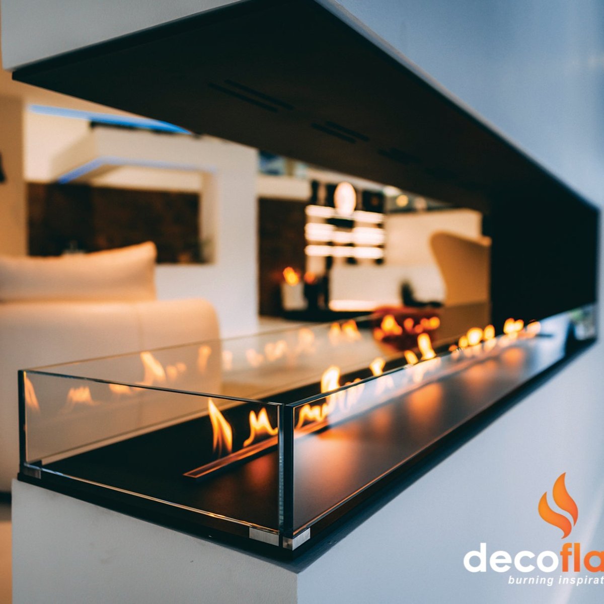 Decoflame Net Zero F6 Fireplace Insert - Smart Home & App Control - Outdoorium