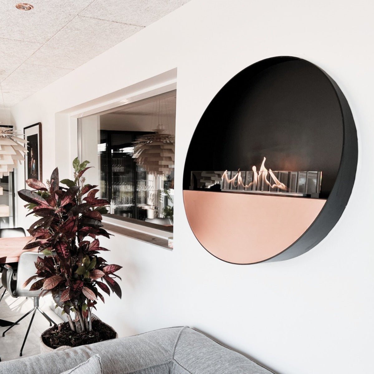 Decoflame Tokyo Wall Mounted Net Zero Fireplace - Outdoorium