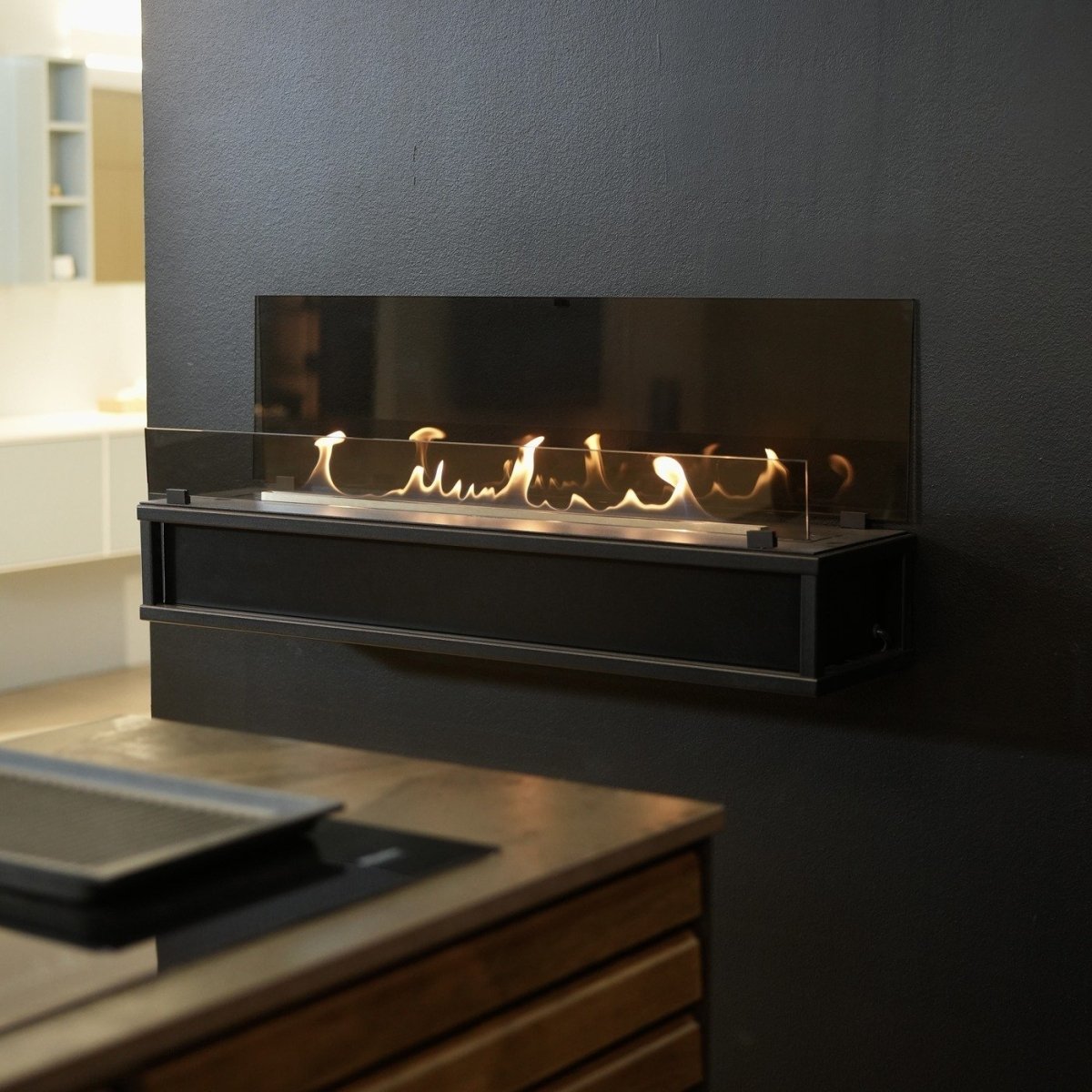 Decoflame Torino Wall Mounted Net Zero Fireplace - Outdoorium