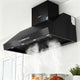 Devanti 1200mm Commercial BBQ Range Hood Dual Motor W/ Remote Control Black | Outdoorium