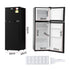 Devanti 122L Two Door Bar Fridge Mini Fridge with Freezer Black | Outdoorium