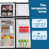 Devanti 122L Two Door Bar Fridge Mini Fridge with Freezer Black | Appliances > Fridges & Freezers > Fridges