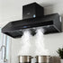 Devanti 1500mm Commercial BBQ Range Hood Dual Motor W/ Remote Control Black | Outdoorium