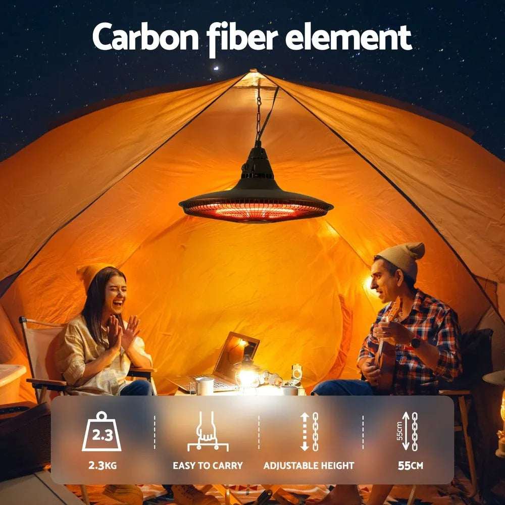 Devanti 1500W Hanging Electric Patio Heater | Appliances > Heaters > Patio Heaters