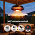 Devanti 2000W Outdoor Electric Patio Heater Ceiling Mount with LED Light Remote | Appliances > Heaters > Patio Heaters