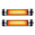 Devanti 2PCS Electric Radiant Strip Heater Indoor Outdoor Patio Remote Control 1500W | Appliances > Heaters > Patio Heaters