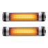 Devanti 2PCS Electric Radiant Strip Heater Indoor Outdoor Patio Remote Control 1500W | Appliances > Heaters > Patio Heaters