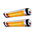 Devanti 2PCS Electric Radiant Strip Heater Indoor Outdoor Patio Remote Control 1500W | Appliances > Heaters > Patio Heaters