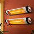 Devanti 2PCS Electric Radiant Strip Heater Outdoor Indoor Patio Infrared Heaters 2000W | Appliances > Heaters > Patio Heaters