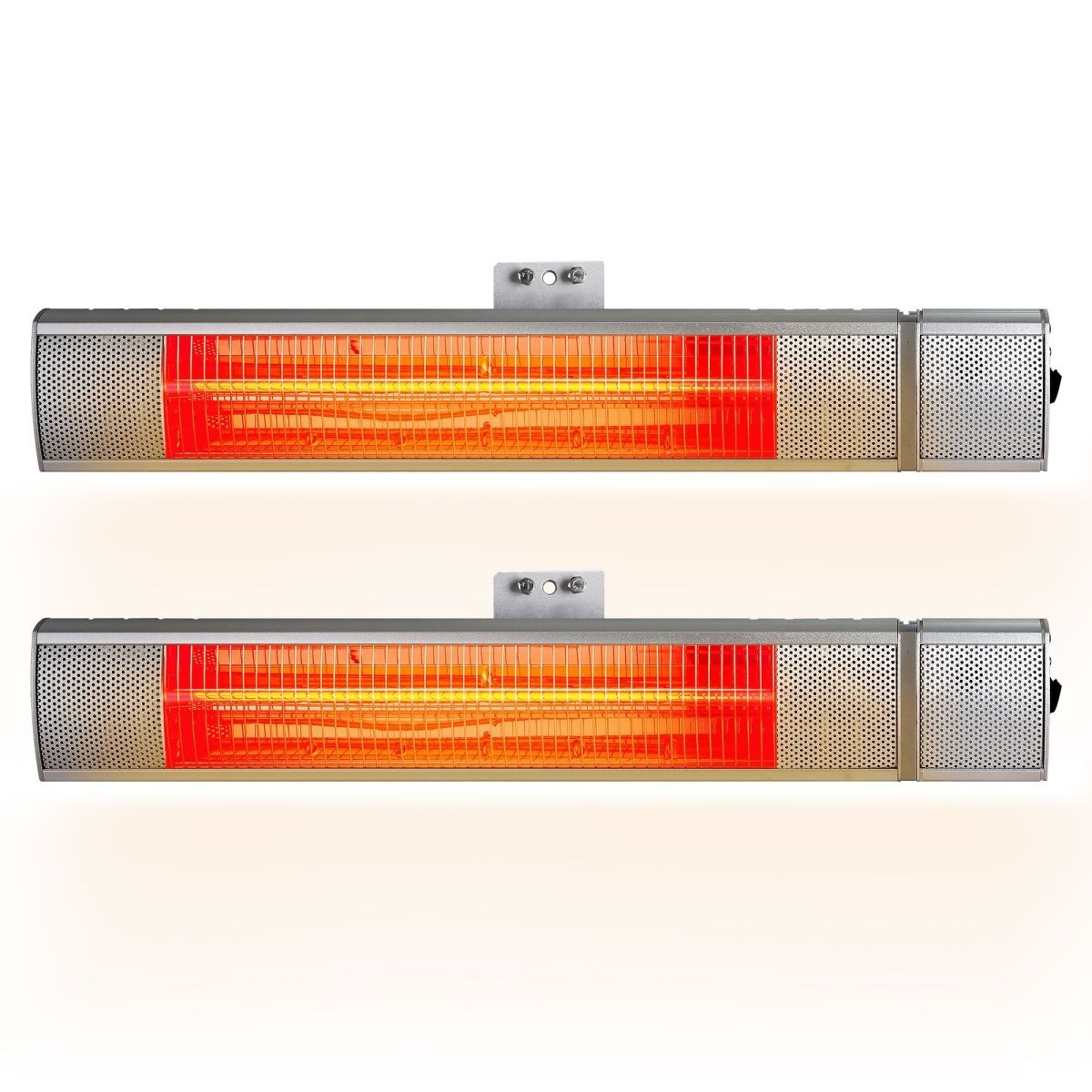 Devanti 2PCS Electric Strip Heater Radiant Infrared Heaters Remote Control 2000W | Appliances > Heaters > Patio Heaters