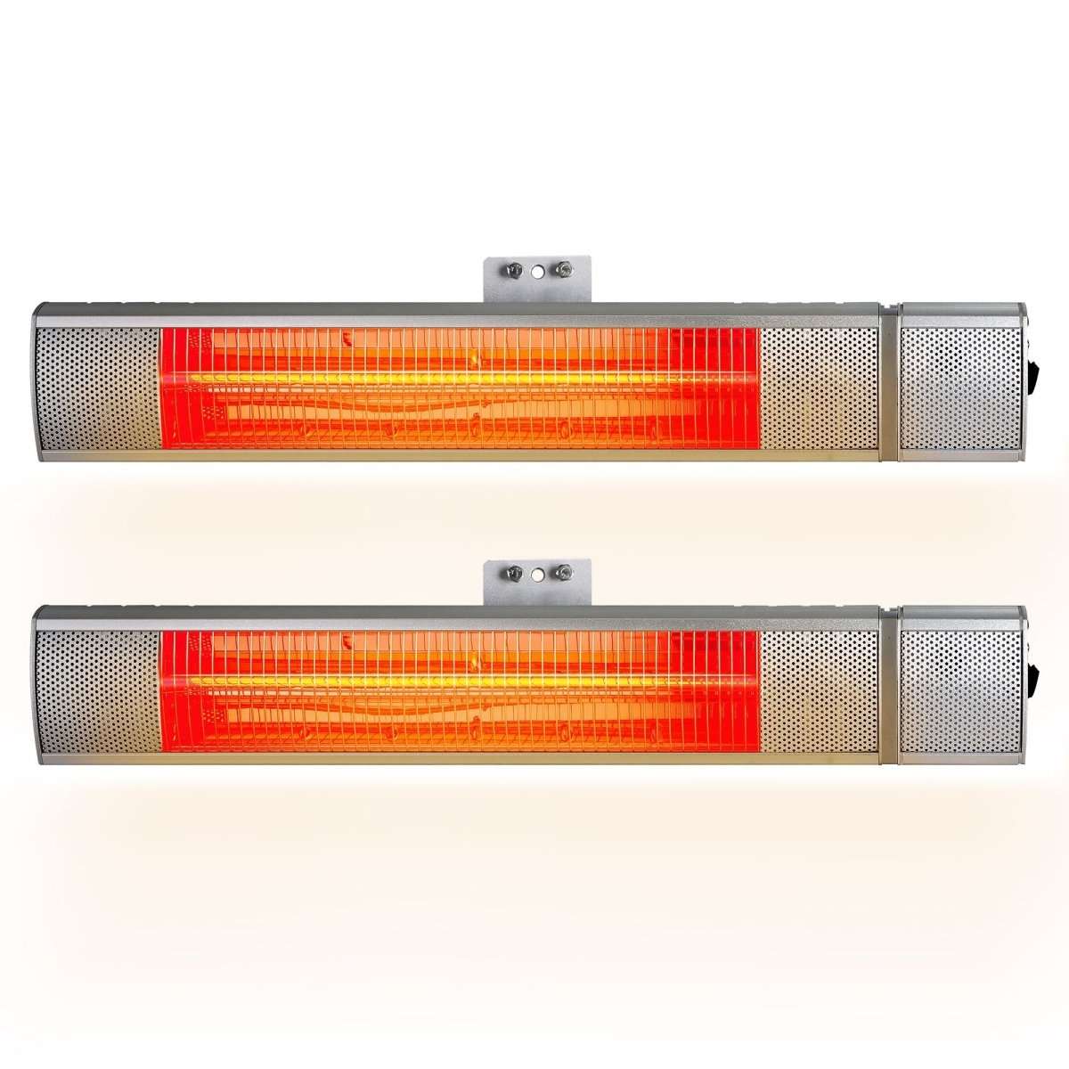 Devanti 2PCS Electric Strip Heater Radiant Infrared Heaters Remote Control 2000W | Appliances > Heaters > Patio Heaters