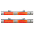 Devanti 2PCS Electric Strip Heater Radiant Infrared Heaters Remote Control 3000W | Appliances > Heaters > Patio Heaters