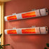 Devanti 2PCS Electric Strip Heater Radiant Infrared Heaters Remote Control 3000W | Appliances > Heaters > Patio Heaters