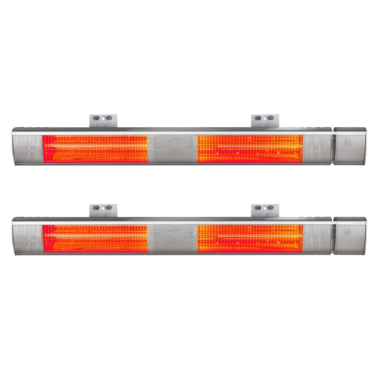 Devanti 2PCS Electric Strip Heater Radiant Infrared Heaters Remote Control 3000W | Appliances > Heaters > Patio Heaters