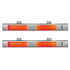 Devanti 2PCS Electric Strip Heater Radiant Infrared Heaters Remote Control 3000W | Appliances > Heaters > Patio Heaters