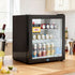 Devanti 40L Bar Fridge Glass Door Mini Fridge Countertop Cooler Black | Appliances > Fridges