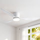 Devanti 52'' Ceiling Fan 3 Blades DC Motor w/Light w/Remote White | Appliances > Fans > Ceiling Fans