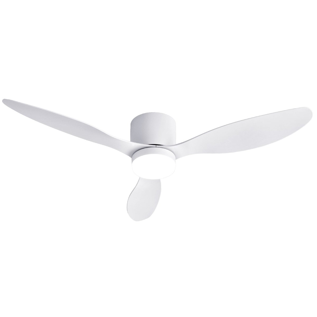 Devanti 52'' Ceiling Fan 3 Blades DC Motor w/Light w/Remote White | Appliances > Fans > Ceiling Fans