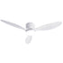 Devanti 52'' Ceiling Fan 3 Blades DC Motor w/Light w/Remote White | Appliances > Fans > Ceiling Fans