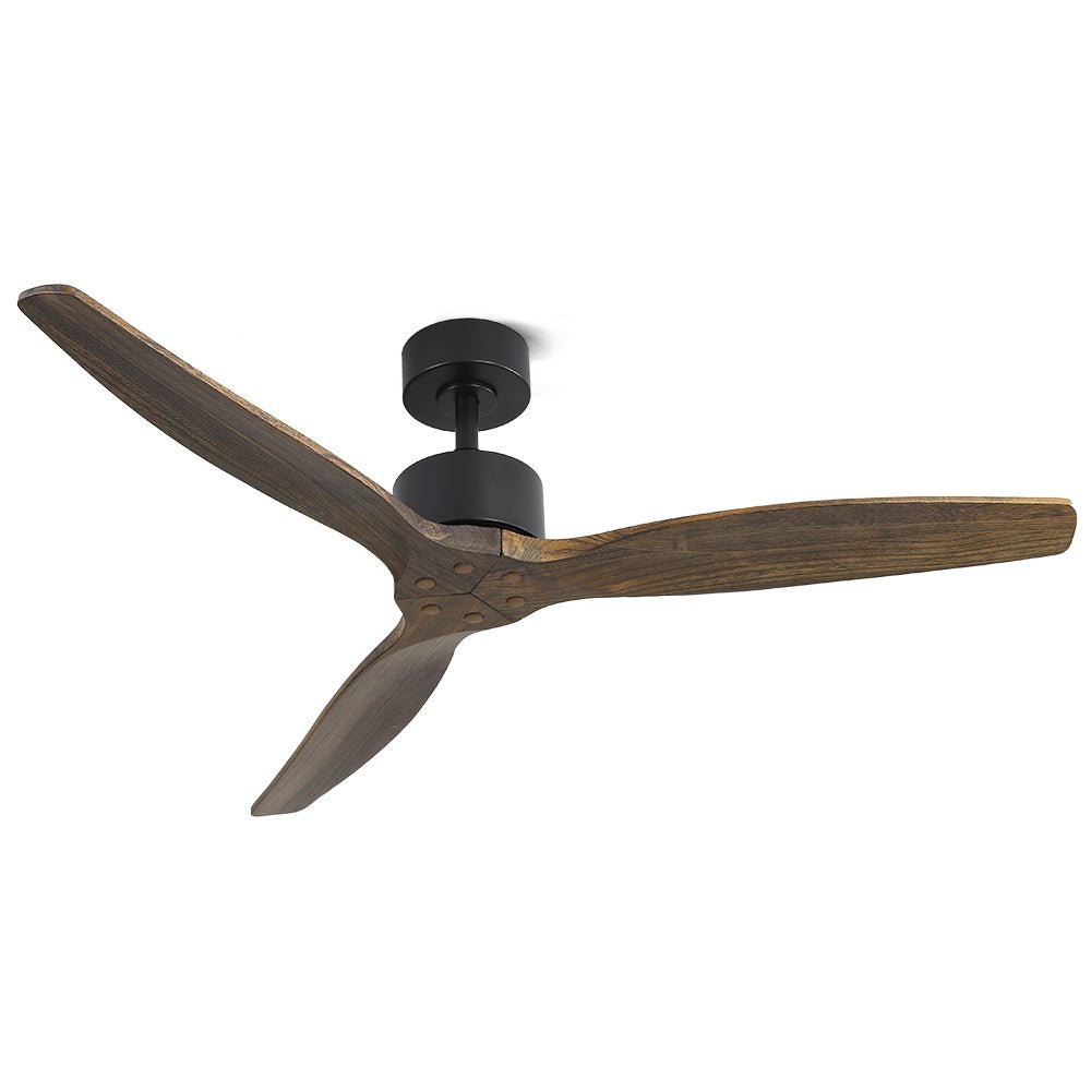 Devanti 52'' Ceiling Fan AC Motor 3 Blades w/Remote - Dark Wood - Outdoorium