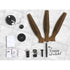 Devanti 52'' Ceiling Fan AC Motor 3 Blades w/Remote - Dark Wood | Appliances > Fans