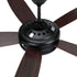 Devanti 52'' Ceiling Fan AC Motor 5 Blades w/Light - Dark Wood - Outdoorium