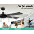 Devanti 52'' Ceiling Fan DC Motor 4 Blades w/Remote - Black | Appliances > Fans