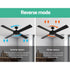 Devanti 52'' Ceiling Fan DC Motor 4 Blades w/Remote - Black | Appliances > Fans
