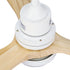 Devanti 52'' Ceiling Fan DC Motor LED Light Remote - Light Wood | Appliances > Fans