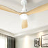 Devanti 52'' Ceiling Fan DC Motor LED Light Remote - Light Wood | Appliances > Fans